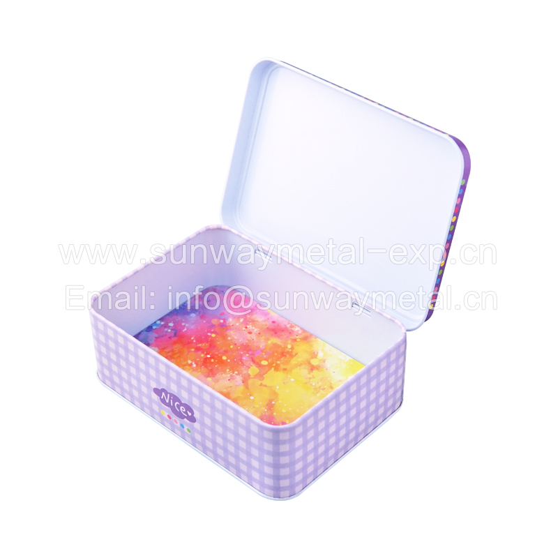 Christmas tin box Promotional gifts tin packaging Stationery storage tin Gift box