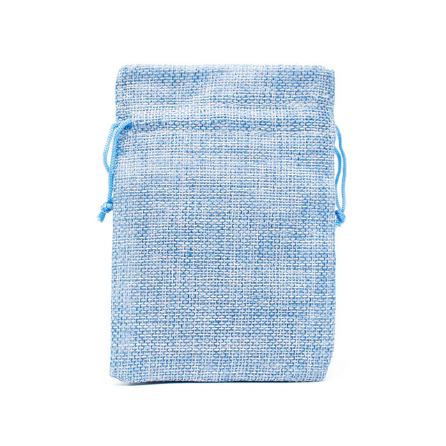 Durable Jute Drawstring Pouch Burlap Drawstring Bag Linen Gift Bag