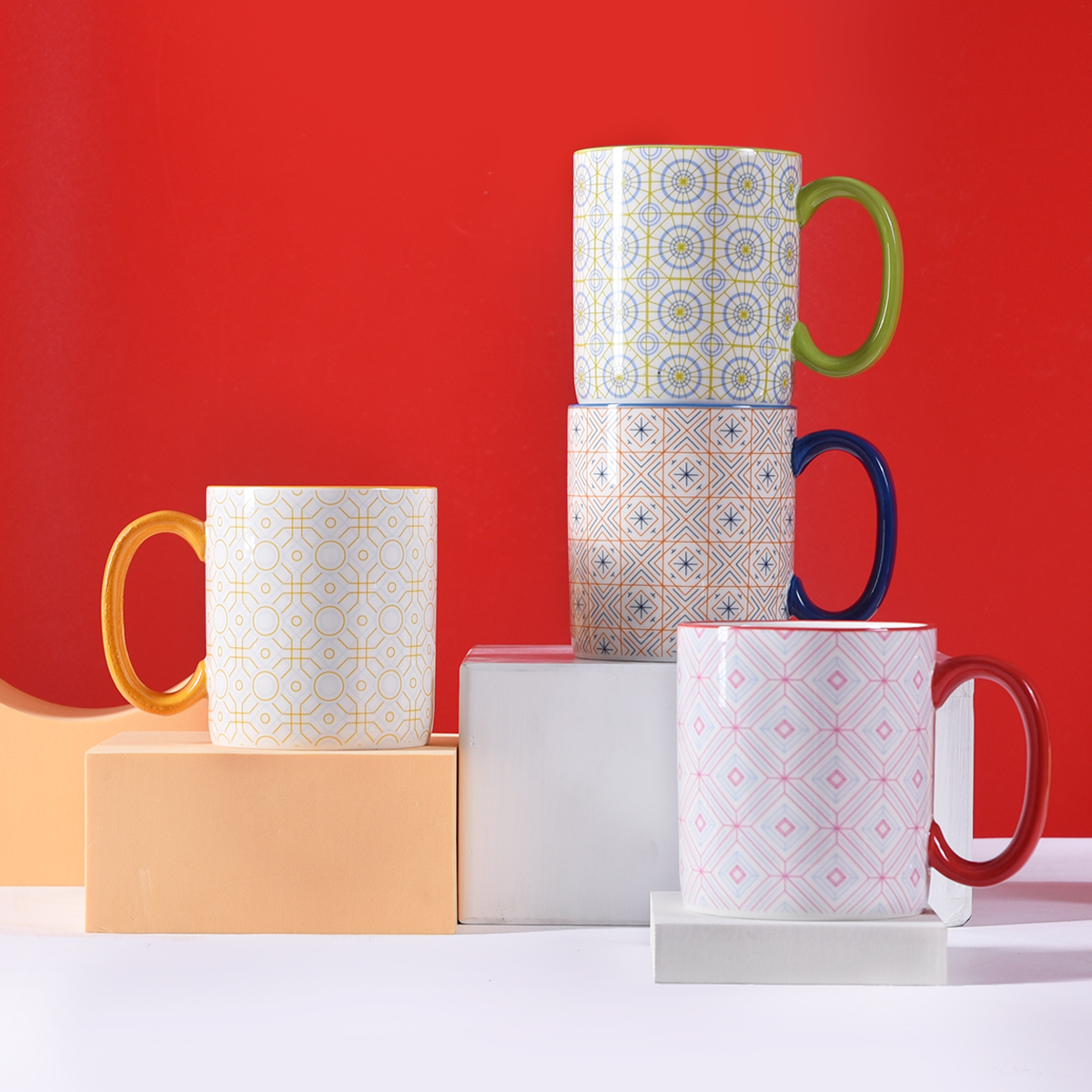Songfa Geometrical Lines Mugs