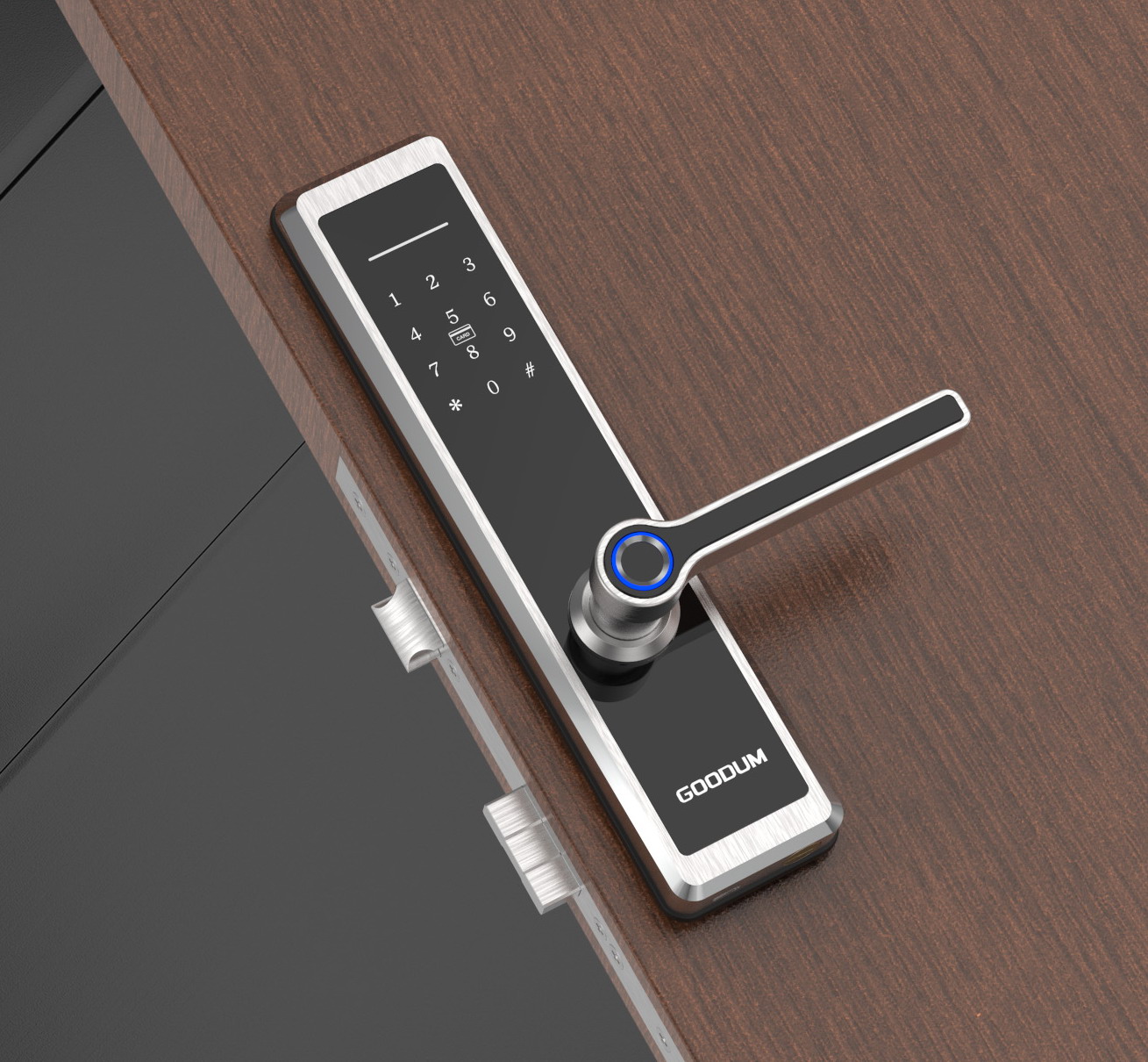 Goodum fingerprint,password,card, tuya app smart door lock H6