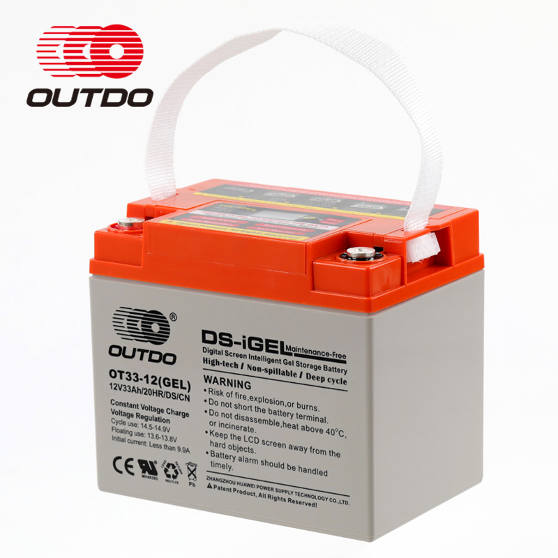 OUTDO Digital Screen Intelligent Gel Storage Battery