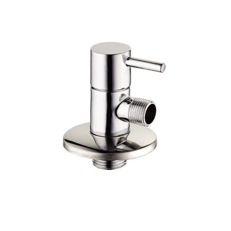 European design brass triangle valve with cross handle
