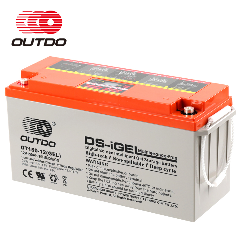 OUTDO Digital Screen Intelligent Gel Storage Battery