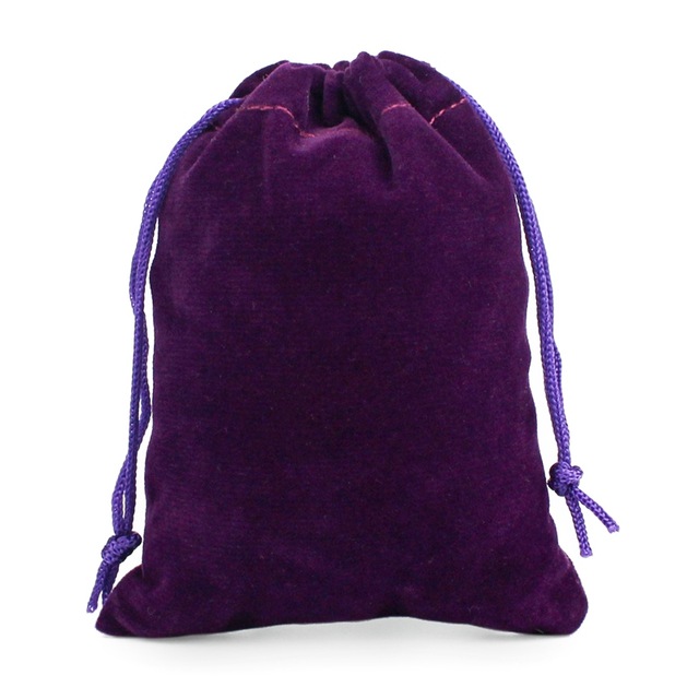 Custom Colorful Velvet Jewelry Gift Drawstring Bag Pouches