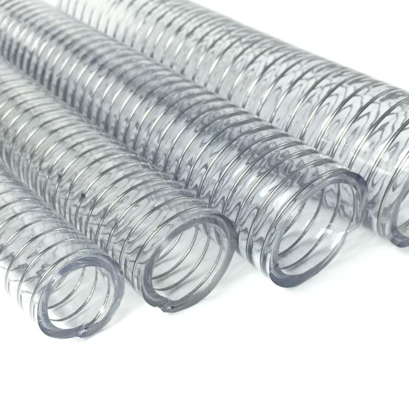 WANFLEX STEEL WIRE HELIX clear pvc water suction and discharge spring hose