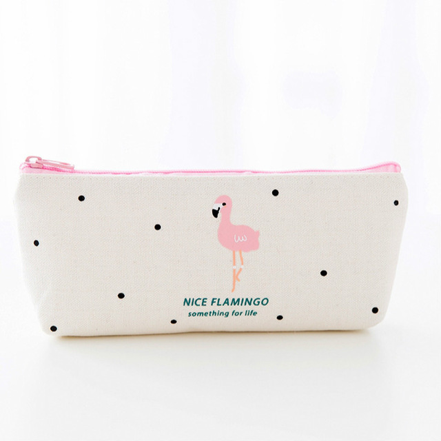 New Design Fashion Cosmetic Clutch Bags Canvas Zipper Pencil Cases Pen Pouches