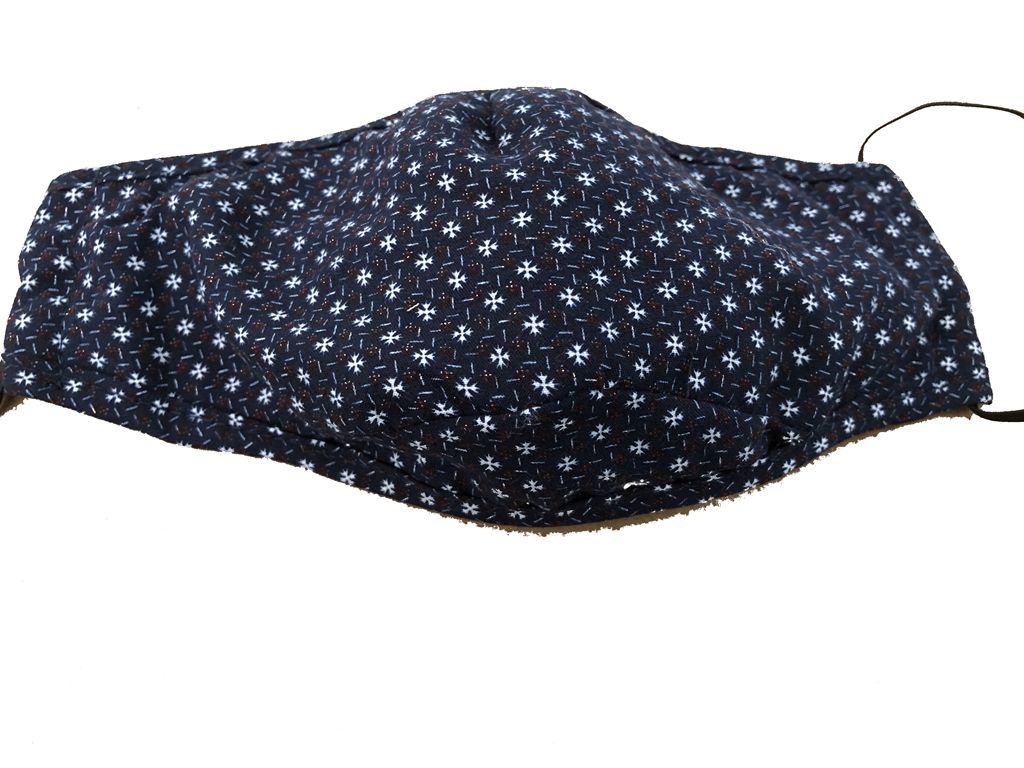 Ladyies and mens woven fabric mask with individual filter insert