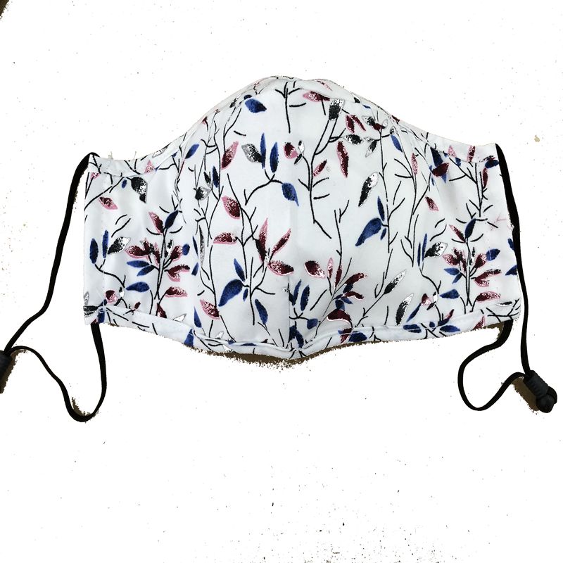 Ladyies and mens woven fabric mask with individual filter insert