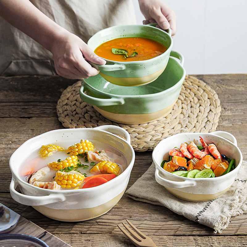 soup bowl noodel bowl with handle