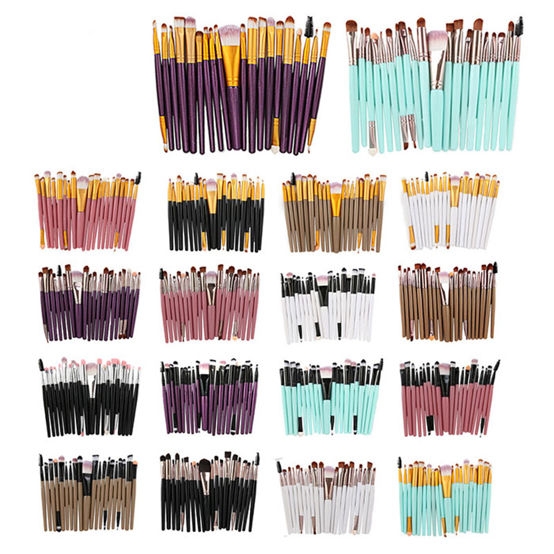 20pcs White/Rose Gold Professional Makeup Brushes Set Make up Brush kit