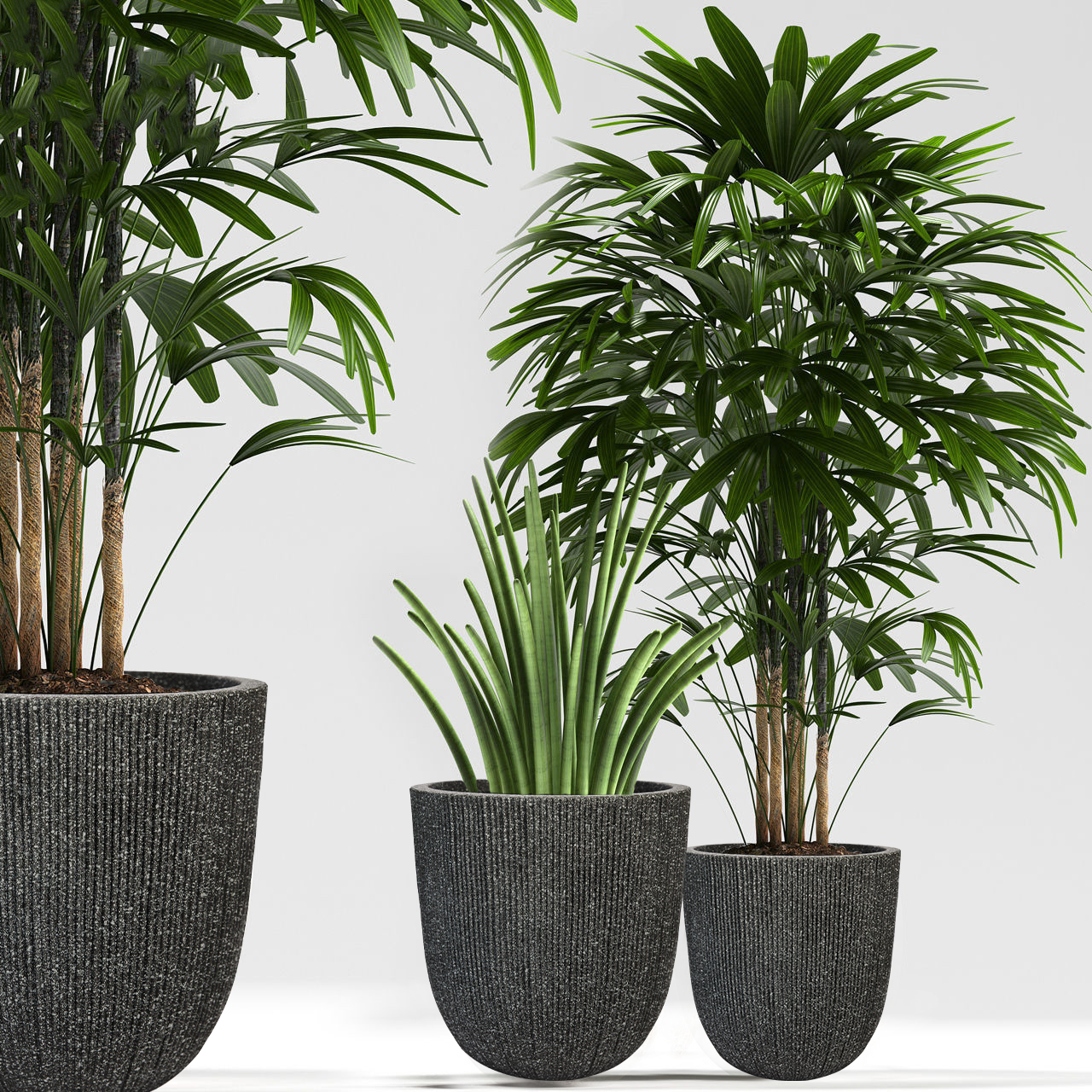 Nature Ridged Garden Lite Flower Planter, Garden Flower Pot/Pottery in Stone Finish Outdoor Stone Lite