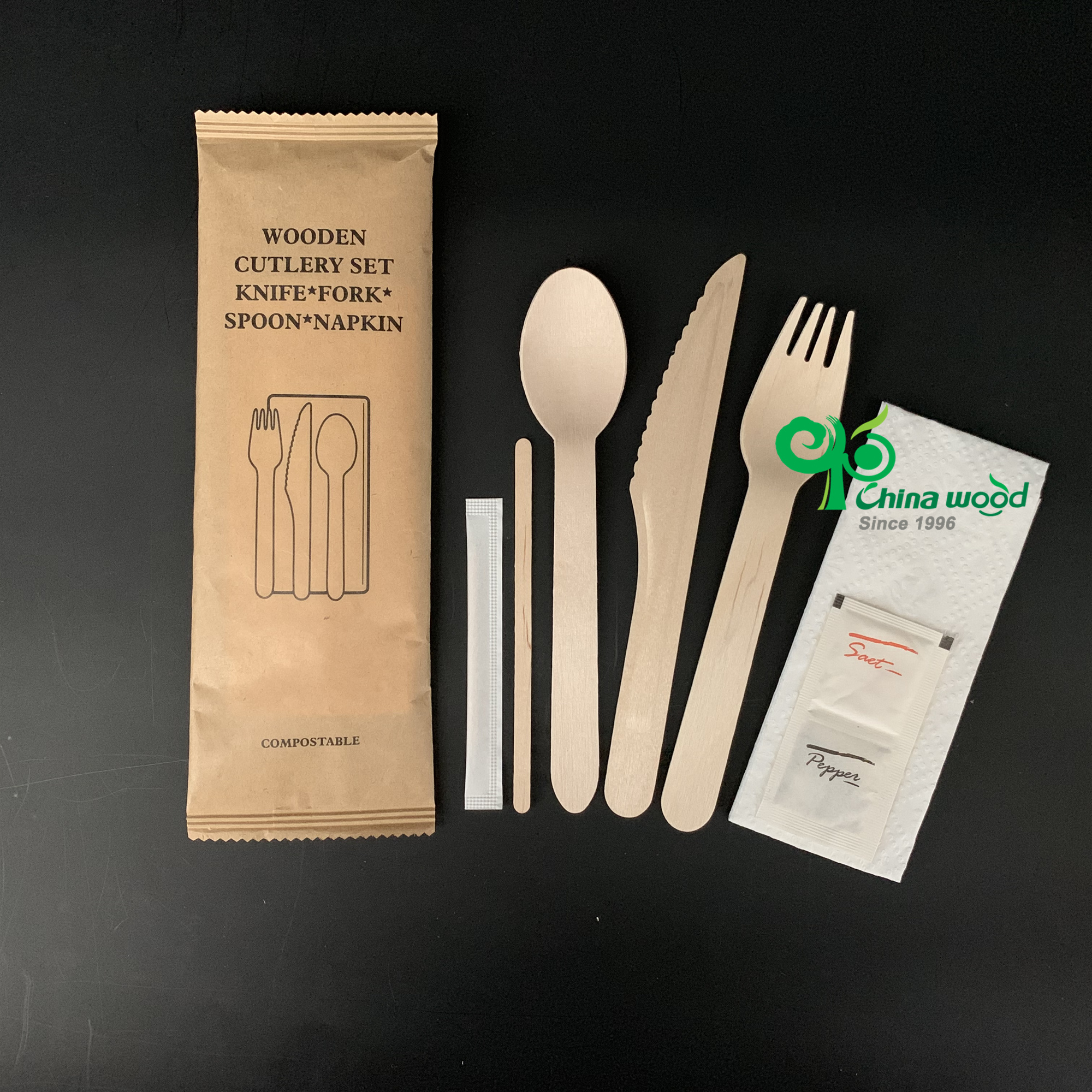 Wooden cutlery kit / Meal kit