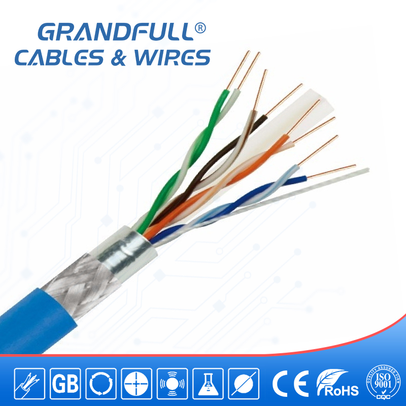 Cat6e SFTP Lan Cable(0.57C) 4pairs Twisted Cable Network Cable Ethernet Cable