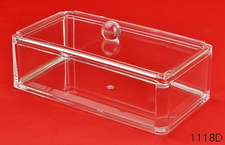 Multi-functional Clear Acrylic holder Brush holder storage box cotton swabs box cotton ball box
