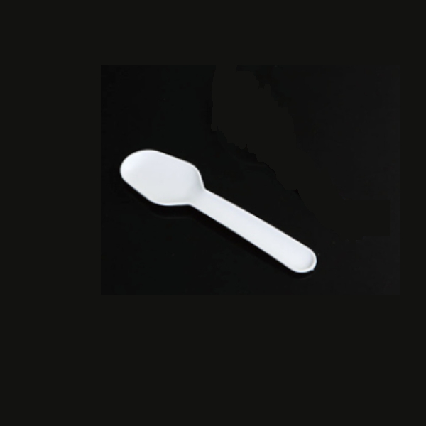 Disposable plastic ice cream spoon