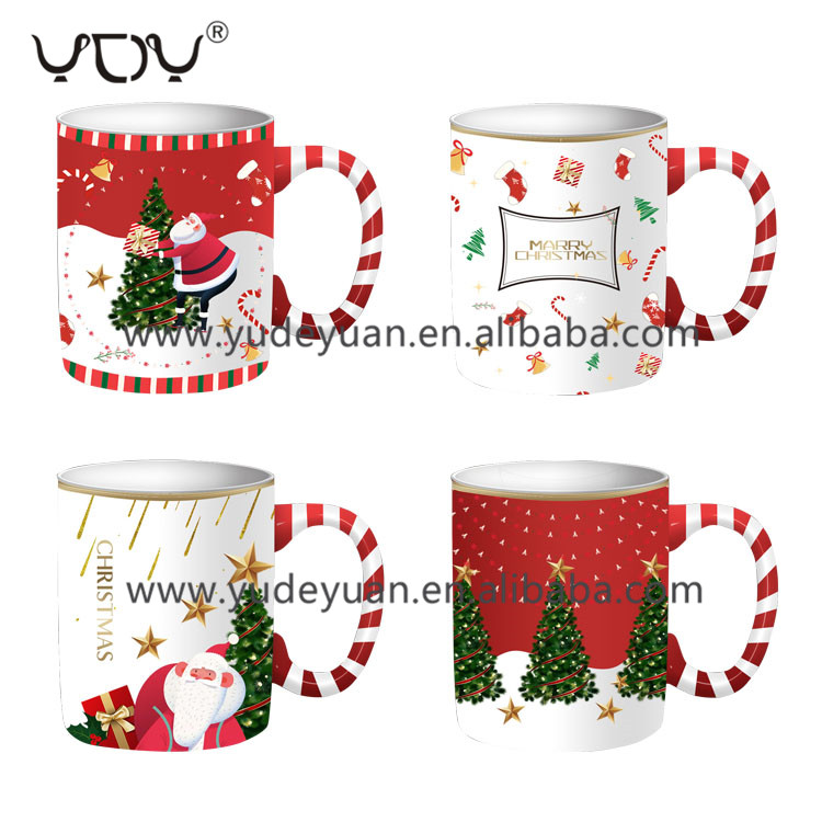 2021 YDY brand latest design wholesale price porcelain ceramic christmas mug