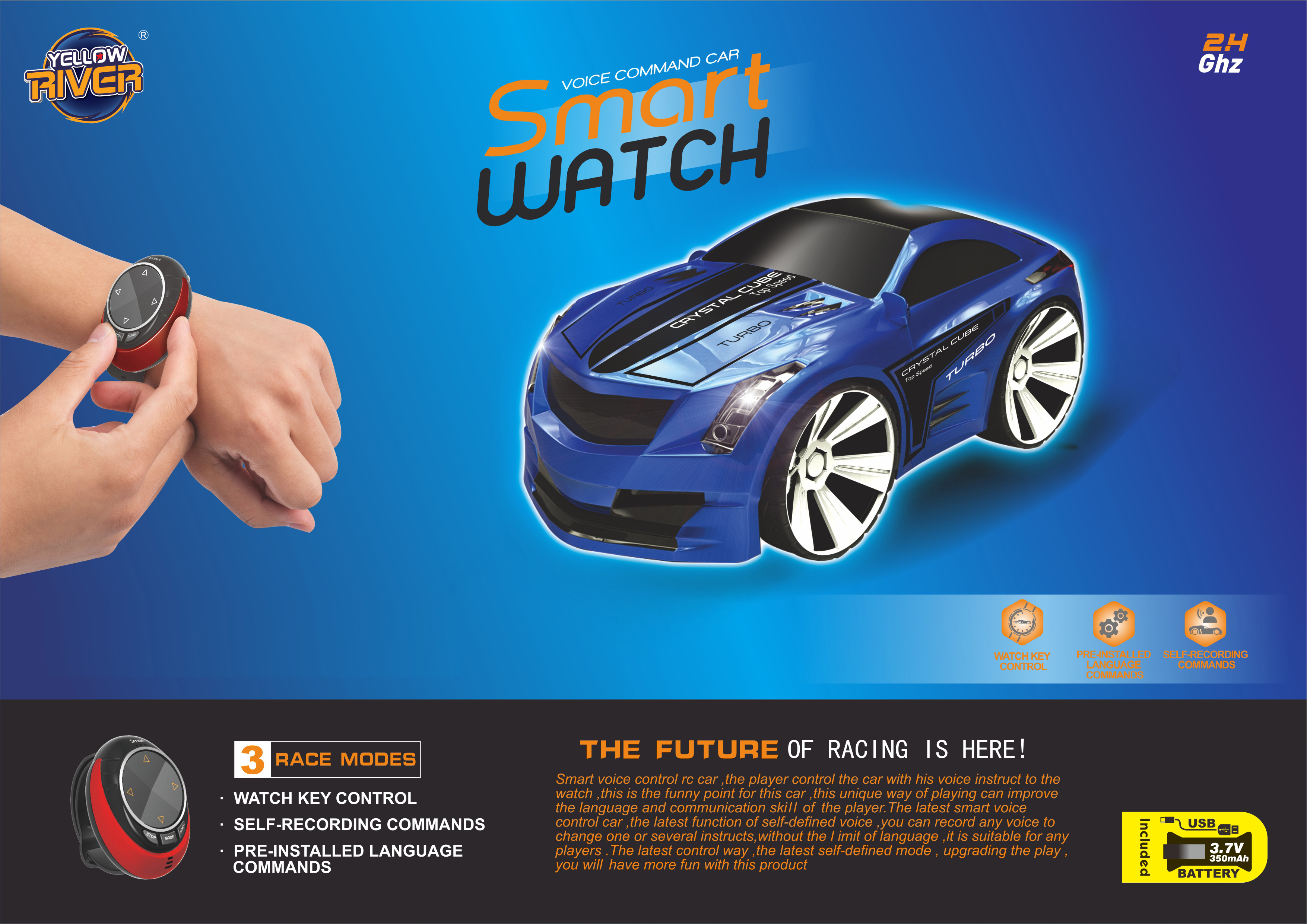 Yellow River Intelligent three mode watch sound control car