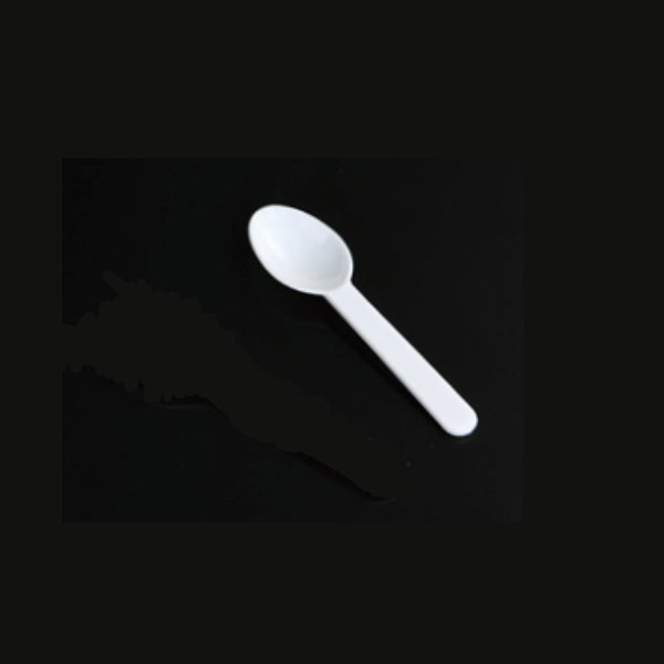 Disposable plastic ice cream spoon