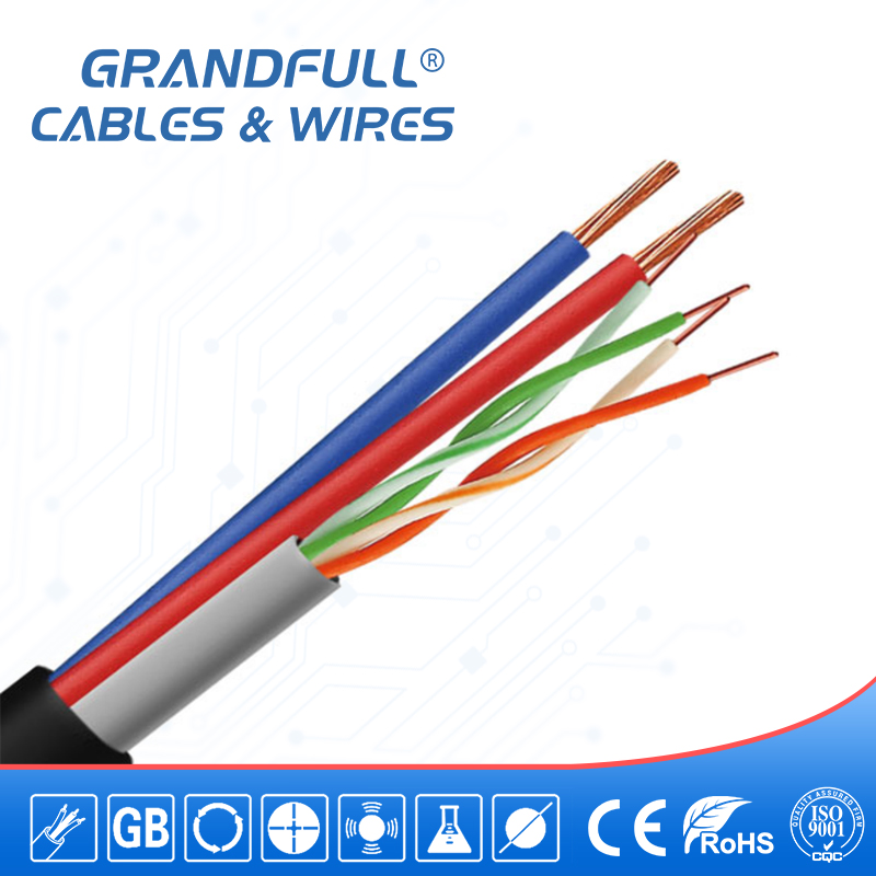 Cat5e with two power cable monitoring cable(0.44) CCTV Cable Comprehensice Cable