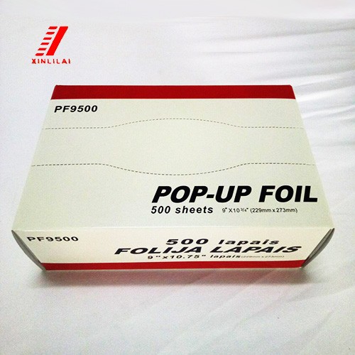 9"*10.75" Disposable Pop-up Aluminium Foil Sheets Pre-cut Kitchen Foil Sheets
