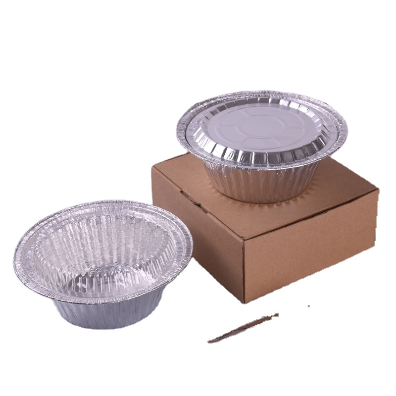 Disposable Round Aluminium Foil Bowl Food Container with Factory Price