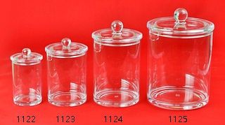 Clear Acrylic Holder Storage box cotton swabs canister cotton ball canister