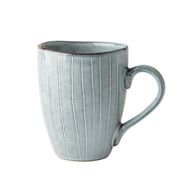 Japanese Retro Reactive Ceramic Coffee Tea Milk Mugs Cups