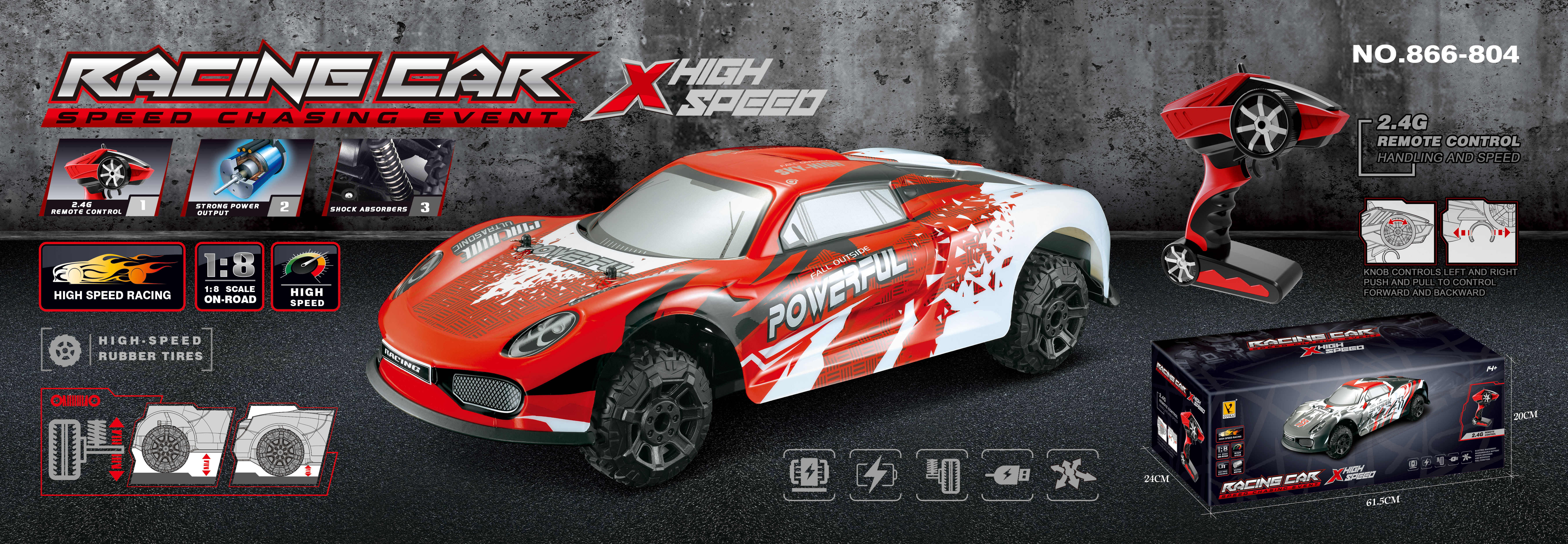 1/8 High Speed Racing Car