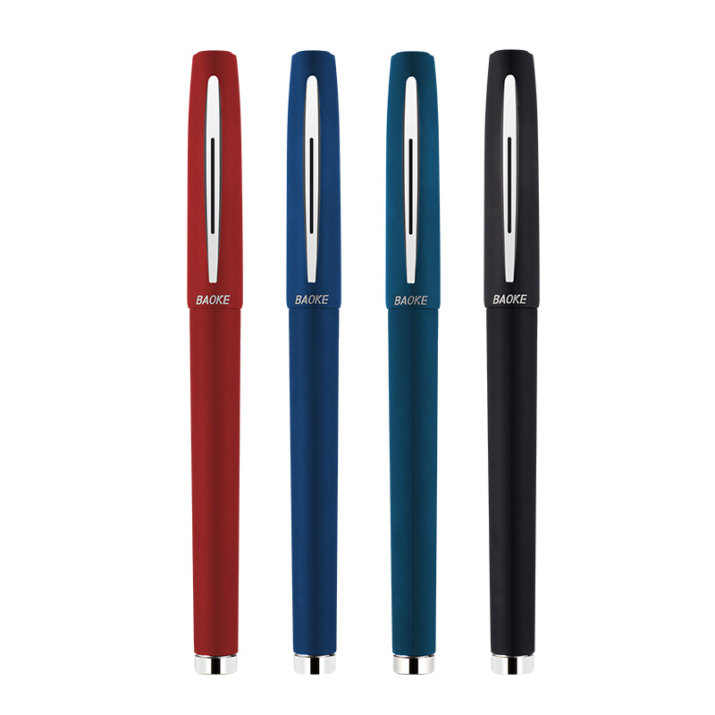 PC1828C Anti-bacterial gel ink pen 0.5mm rubber pen student office gel pen red blue black dark blue