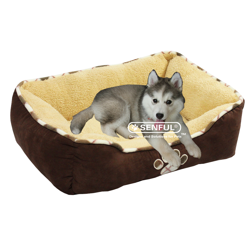Dog Bed with Paws Comfortal Pet Bed