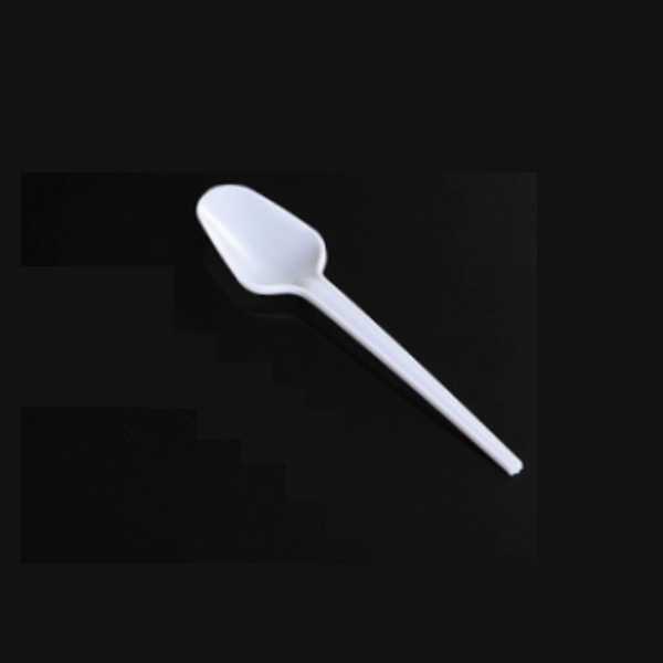 Disposable plastic spoon