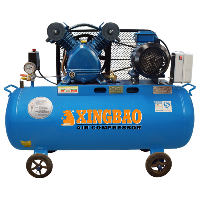 V-0.25 2.2kW 3HP 8bar 96L XINGBAO portable belt drive piston air compressor