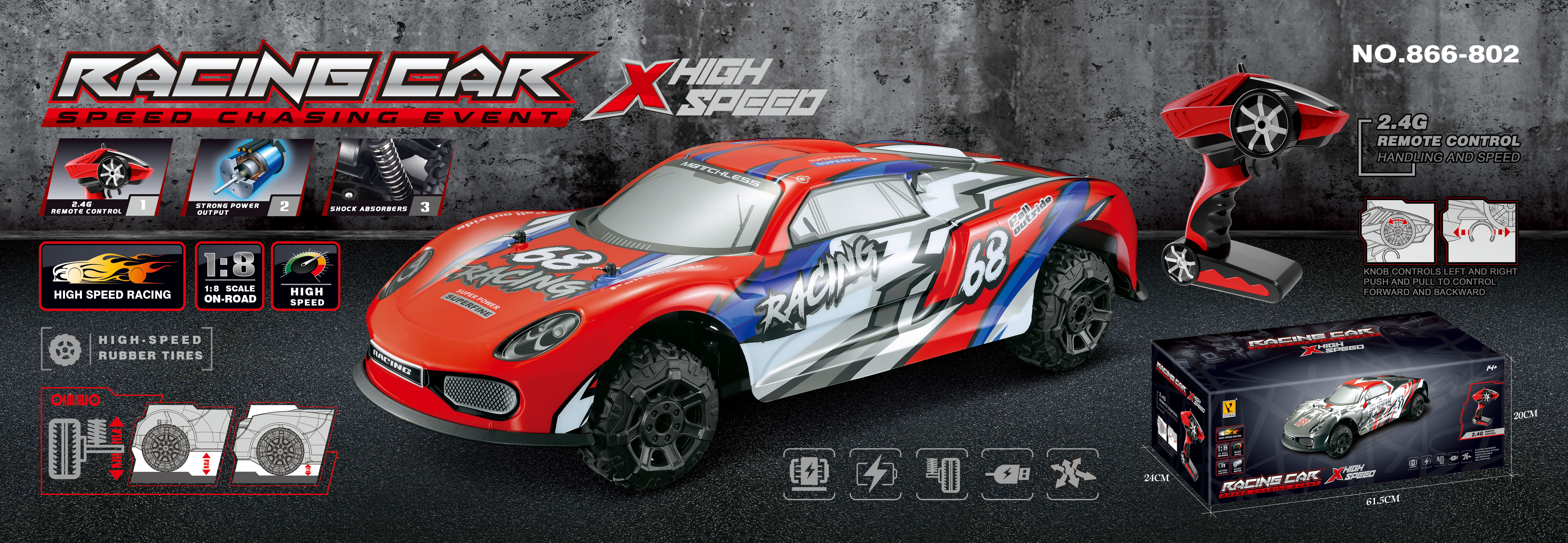 1/8 High Speed Racing Car