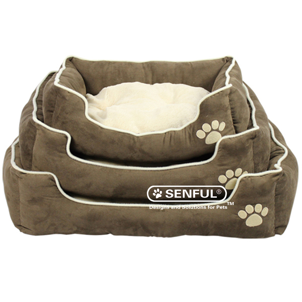 Dog Bed with Paws Comfortal Pet Bed