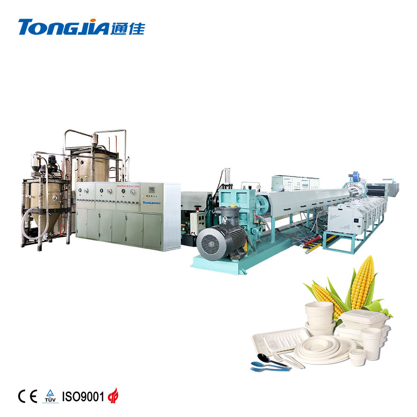 PLA polylactic acid fully degradable foam sheet production line