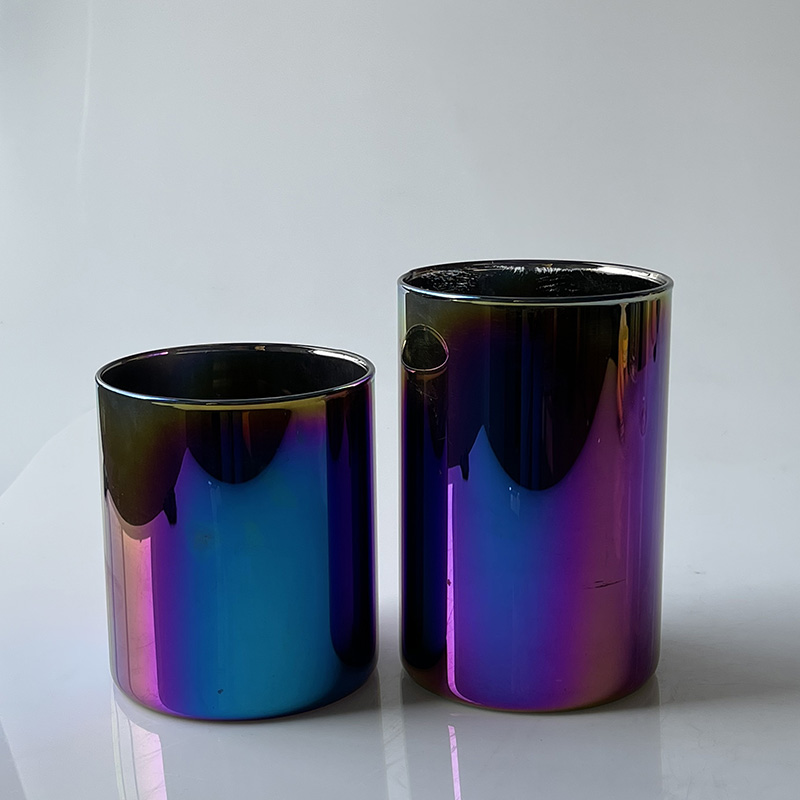 borosilicate glass bottle, electroplated glass canister