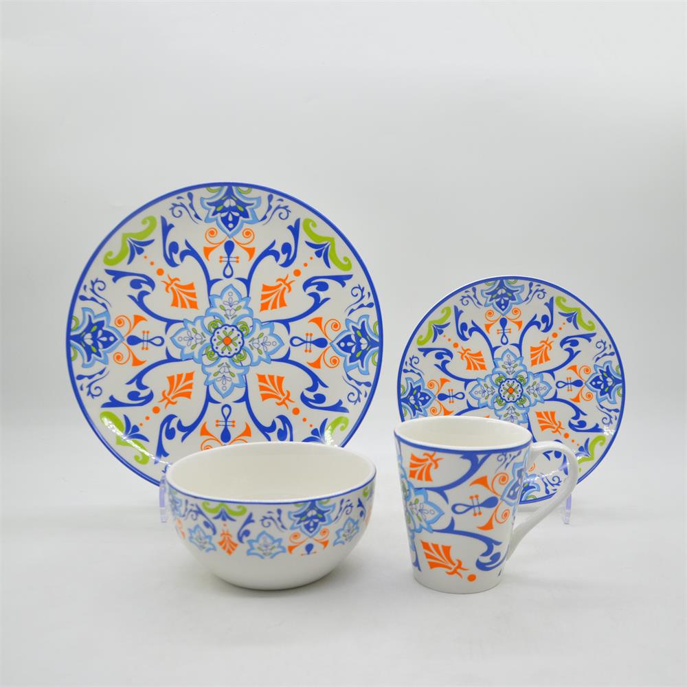 Creative decal printing dinnerware set household high quality dinnerware