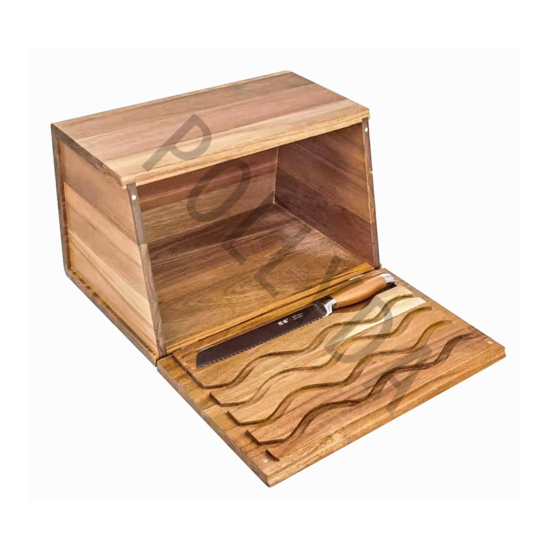 ACX10101 Acacia wood Bread Bin