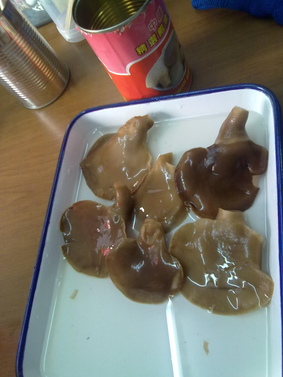 Canned abalone mushroom