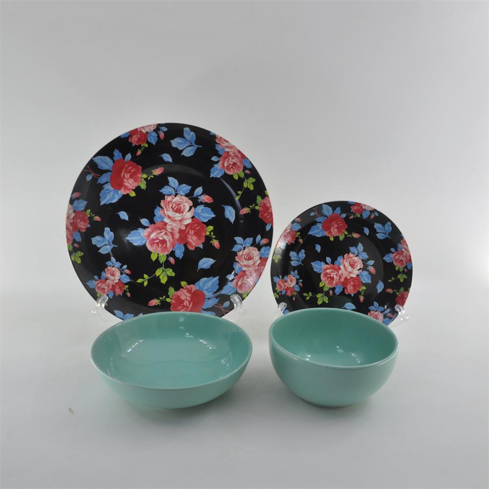Creative decal printing ceramicdinnerware set