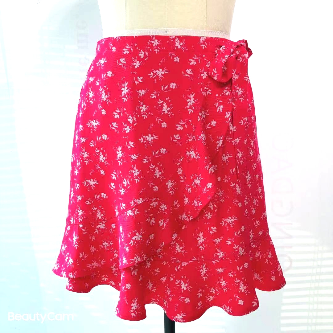 Ladies 100%rayon Skirt-2