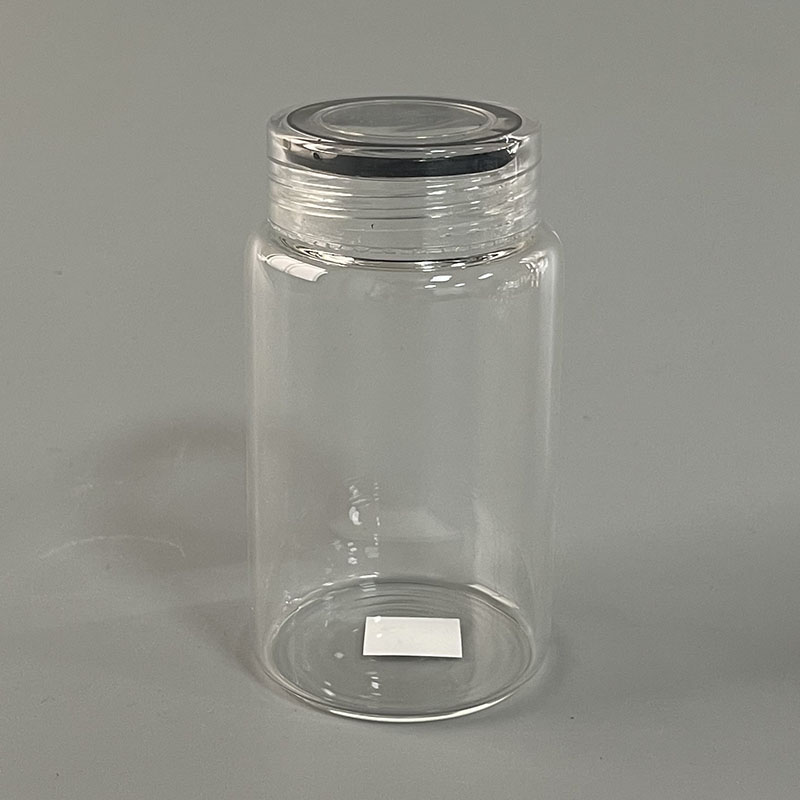 Heat-resisted Glass Bottle Wth Plastic Lid