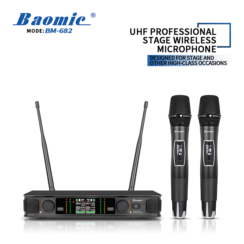 Baomic BM-682 UHF professional stage wireless microphone