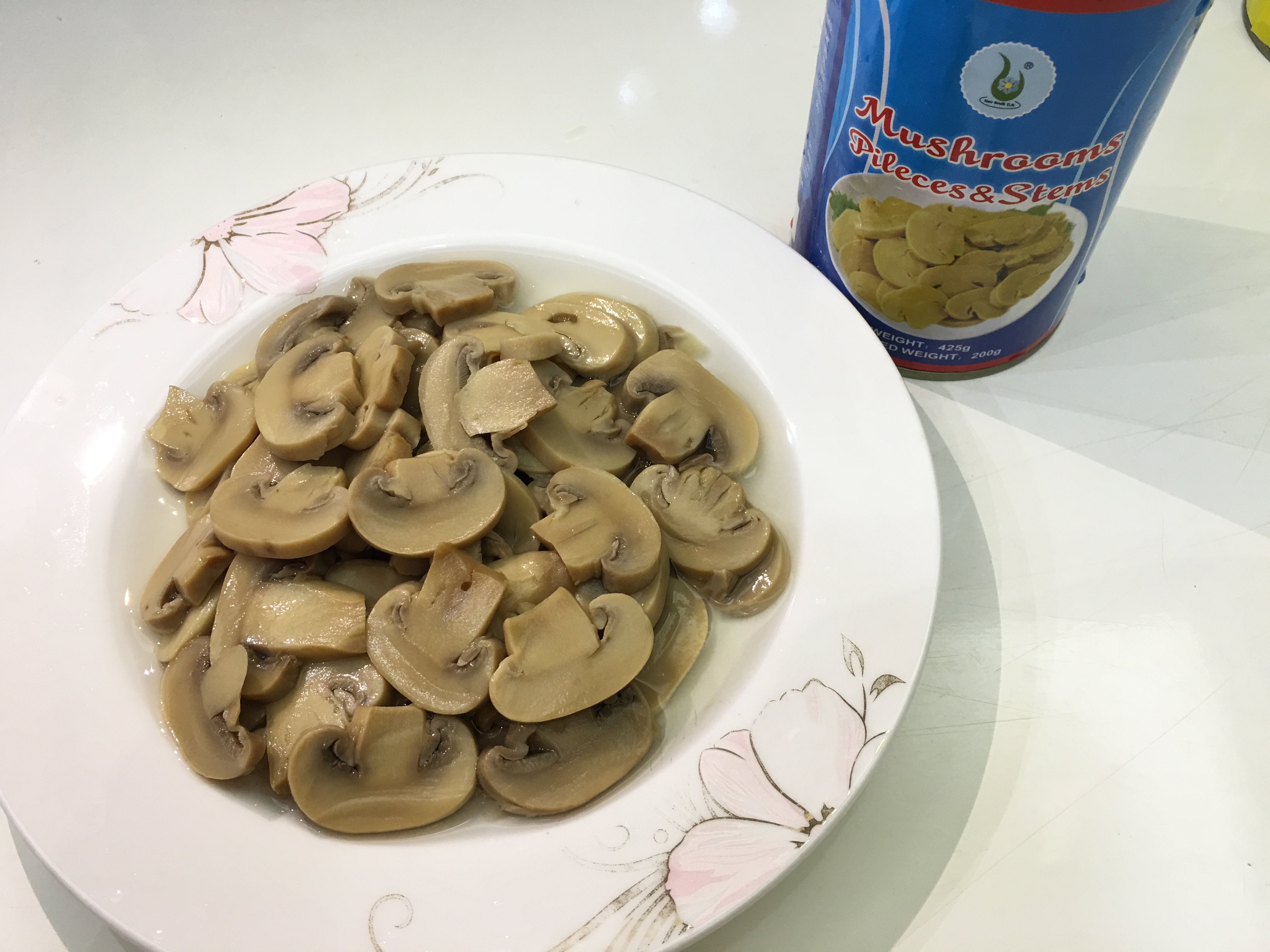 Canned sliced mushroom