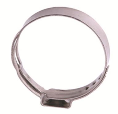 Single ear hose clamp