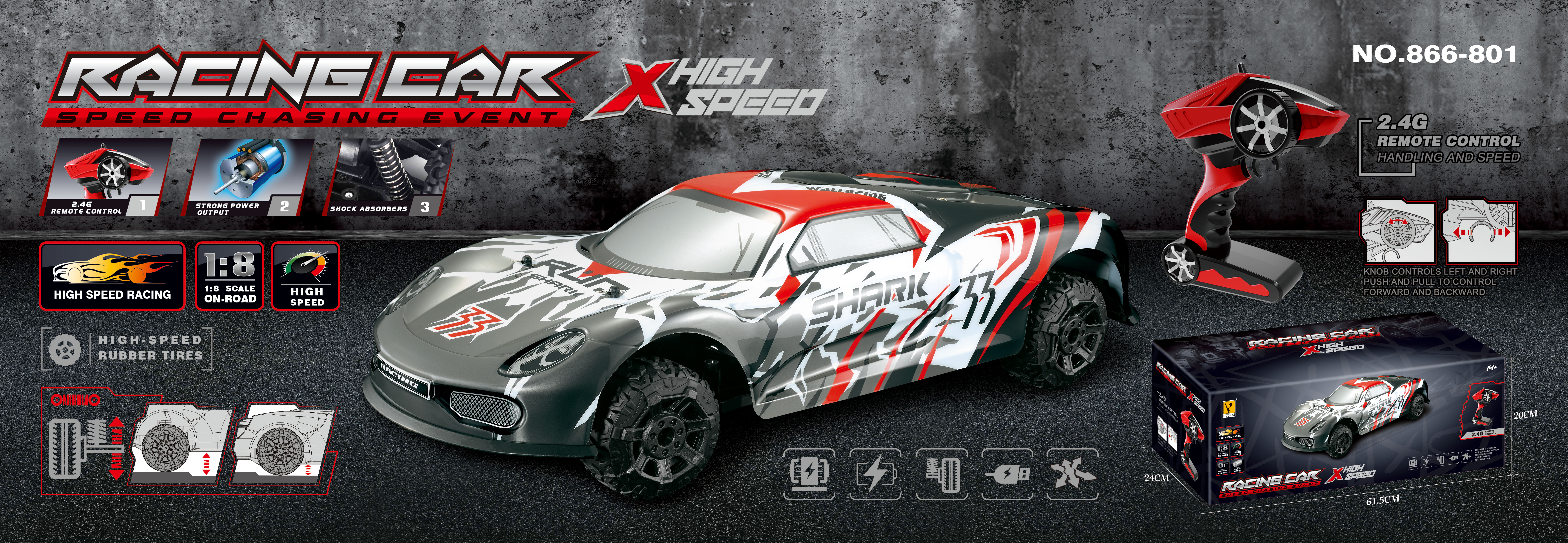 1/8 High Speed Racing Car