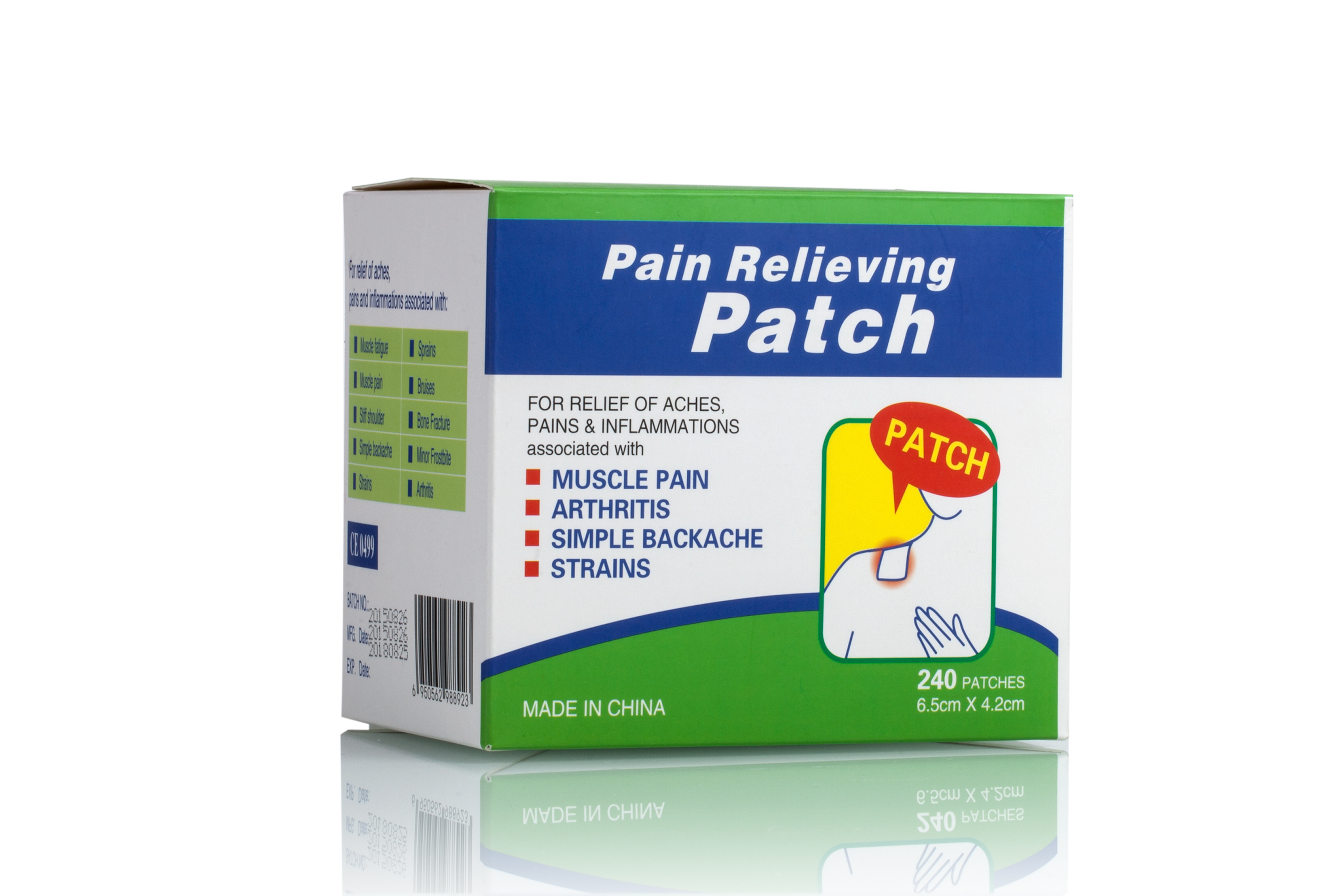 6.5x4.2cm pain relief patch