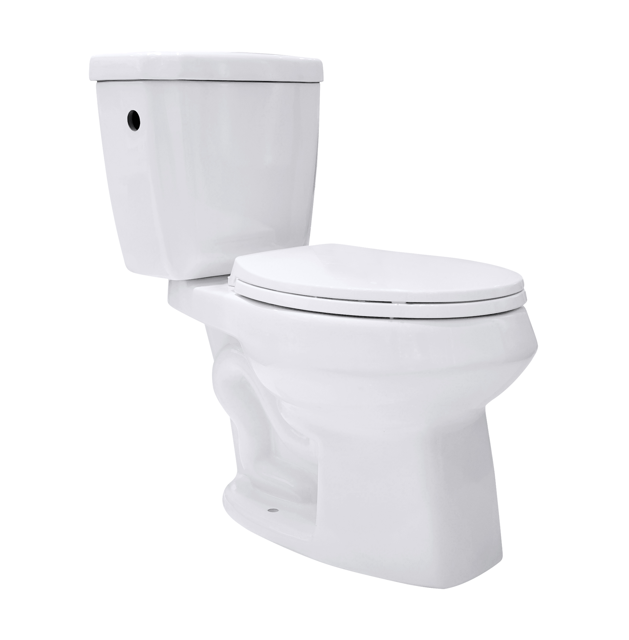 C655 Ceramic P-trap siphon two piece toilet