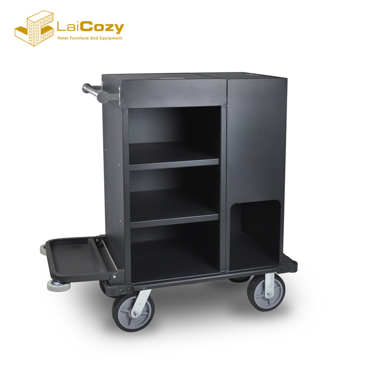 Hotel Housekeeping Metal Cleaning Cart Maid cart