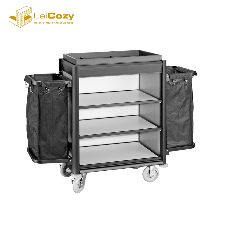 Hotel Housekeeping Aluminium Maid Cart